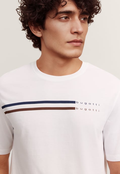 Bugatti Herren T-shirt met moderne pasvorm en print - Image 4