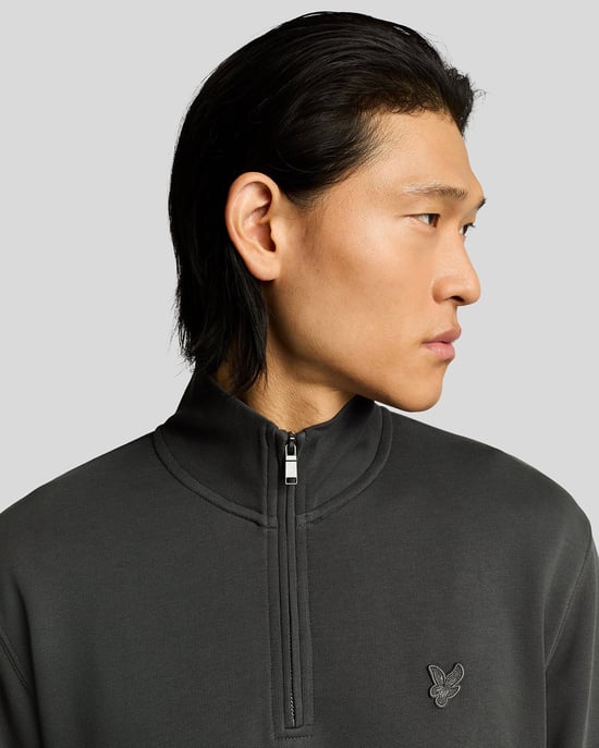 Superfijn Katoen 1/4 Zip Sweatshirt - Image 4