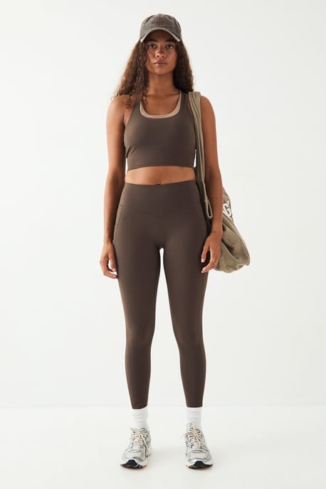 DSGN Studio Sculpt Contrast Longline Sports Bra - Image 5