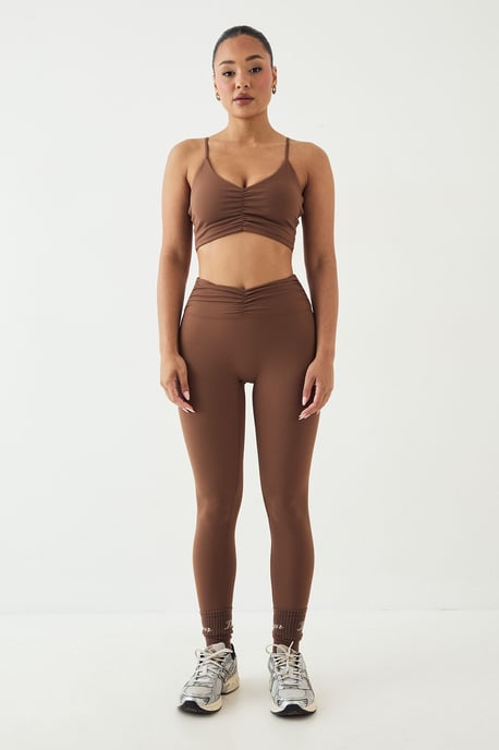 DSGN Studio Sculpt Ruched Internal Padding Sports Bra - Image 5