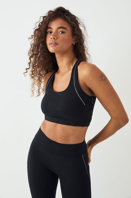 DSGN Studio Reflective Binding Sculpt Sports Bra - Image 1
