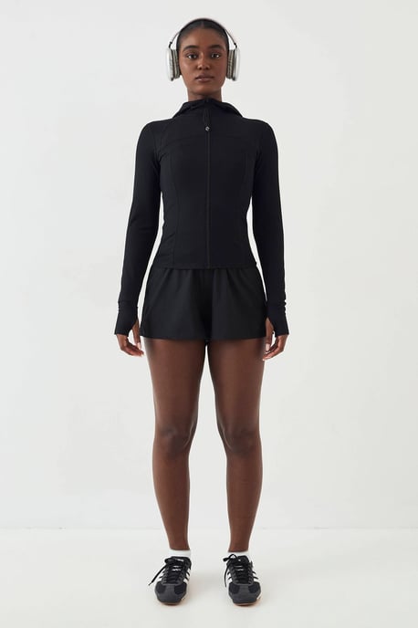 DSGN Studio Sculpt Rib Zip Through Hooded Sports Jacket - Image 5