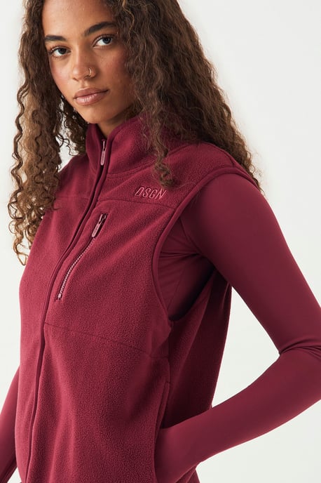 DSGN Studio Sport Polar Fleece Pocket Detail Gilet - Image 4