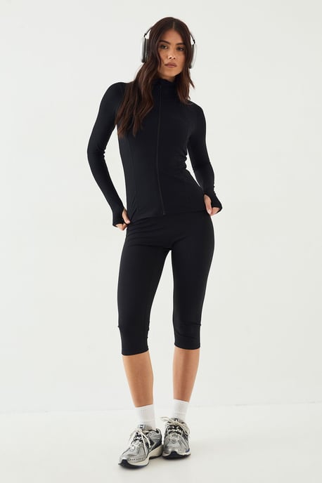 DSGN Studio Sculpt Rib Seam Detail Sports Jacket - Image 3