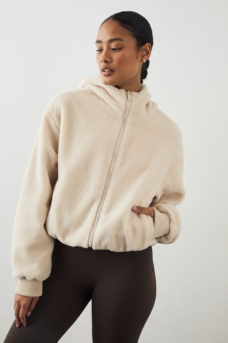 DSGN Studio Borg Zip Through Jacket - Image 3