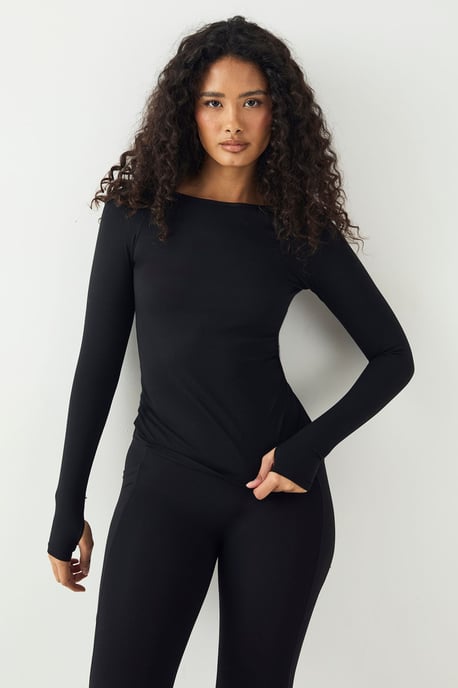 DSGN Studio Sport Contour Seamless Fitted Long Sleeve Top - Image 4