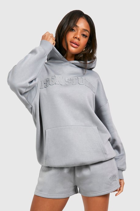 DSGN Studio Self Fabric Applique Sweat Short - Image 1