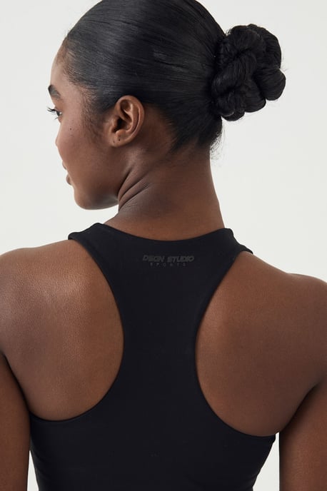 DSGN Studio Sculpt Racer Back Padded Crop Vest Top - Image 4