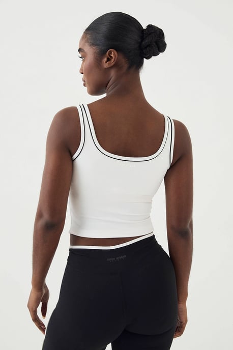 DSGN Studio Sculpt Piping Detail Padded Vest Top - Image 2