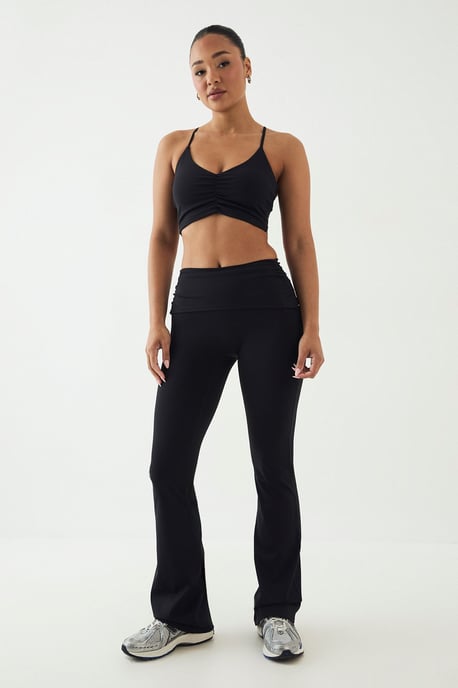 DSGN Studio Sculpt Fold Over Waist Flared Legging - Image 1
