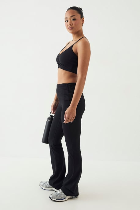 DSGN Studio Sculpt Fold Over Waist Flared Legging - Image 3