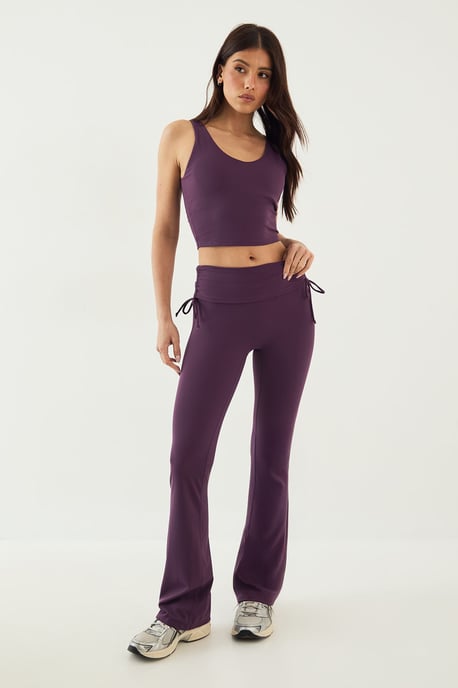 DSGN Studio Sculpt Ruched Side Flared Legging - Image 1