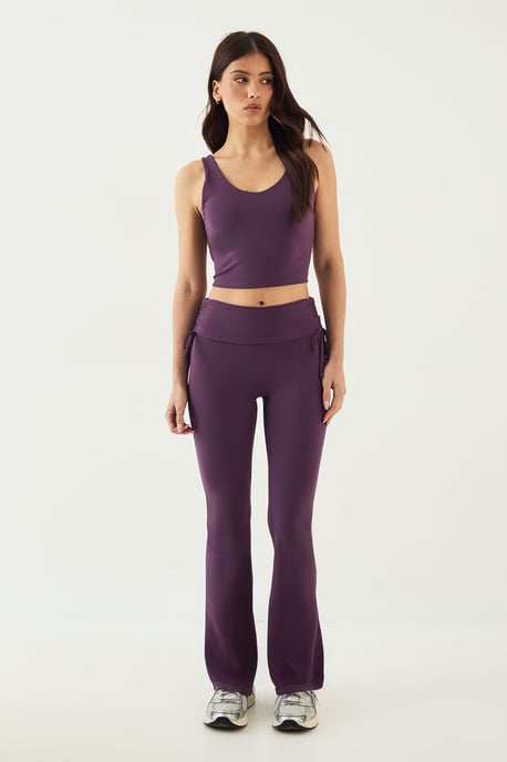 DSGN Studio Sculpt Ruched Side Flared Legging - Image 5