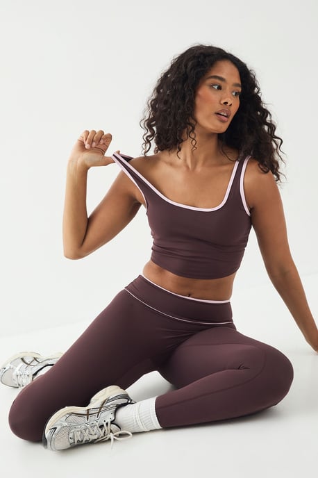 DSGN Studio Sports Sculpt Contrast Piping High Waist Legging - Image 3