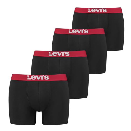 Levi's Solid Basic Boxer Brief Org Co 4P Ecom Boxershorts - Image 3