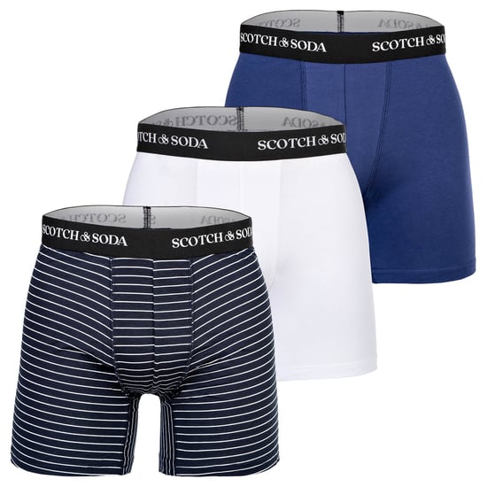 Scotch & Soda Solid Cotton Stretch Boxershorts - Image 1