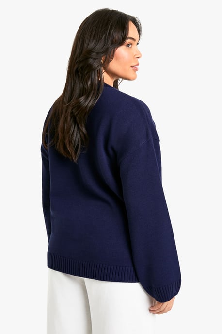 Plus DSGN Studio Crew Neck Knitted Jumper - Image 2