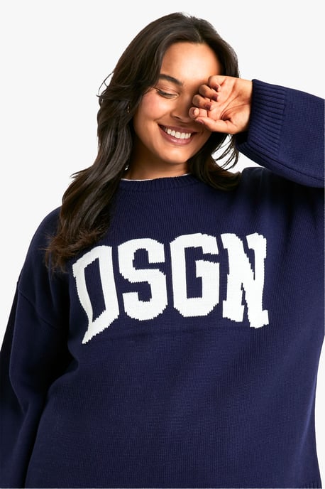 Plus DSGN Studio Crew Neck Knitted Jumper - Image 4