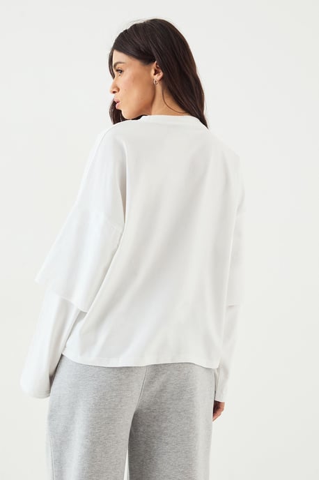 DSGN Studio Faux Layer Sleeve T-Shirt - Image 2