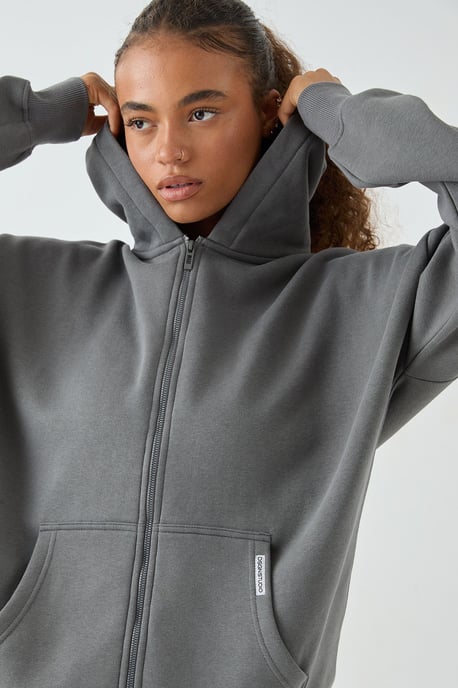 DSGN Studio Oversized Zip Through Hoodie - Image 5