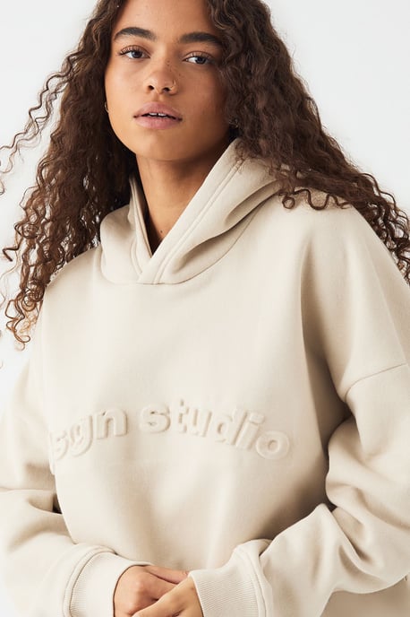 DSGN Studio Embossed Oversized Hoodie - Image 4