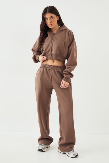 DSGN Studio Boxy Crop Zip Through Hoodie - Image 3