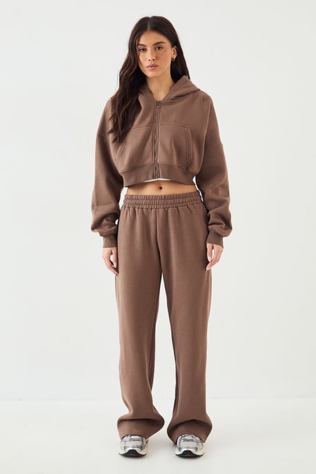 DSGN Studio Boxy Crop Zip Through Hoodie - Image 5