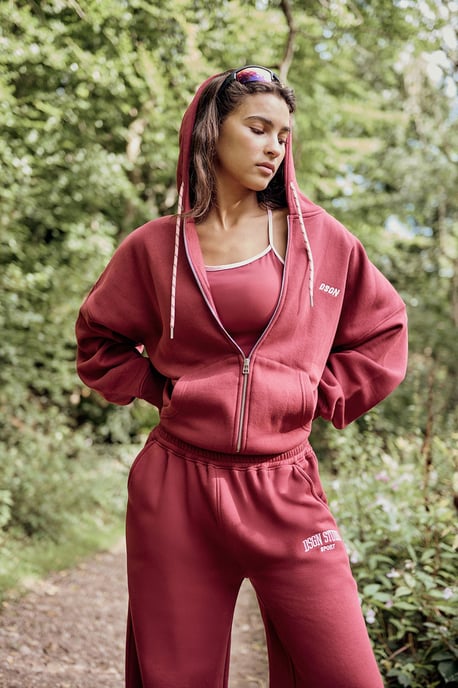 DSGN Studio Sport Zip Through Oversized Hoodie - Image 1