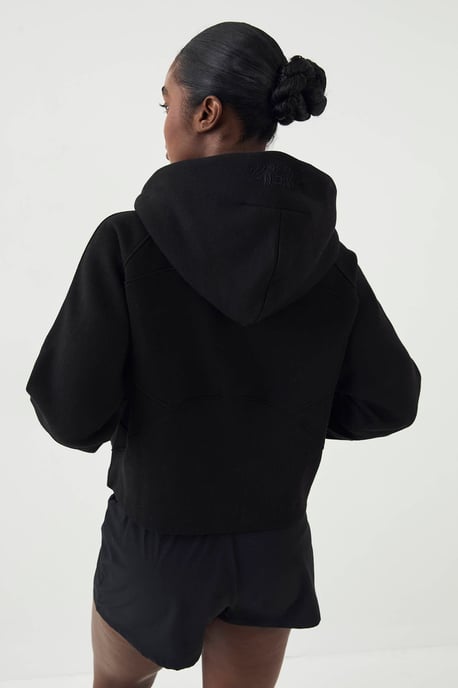 DSGN Studio Ribbed Panel Half Zip Hoodie - Image 2