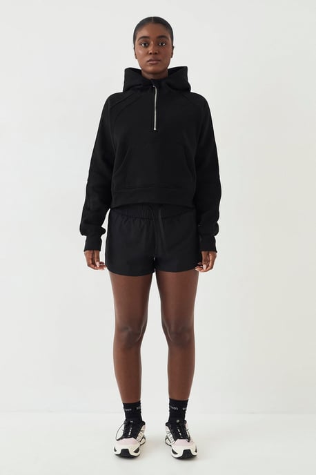 DSGN Studio Ribbed Panel Half Zip Hoodie - Image 5