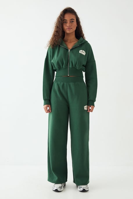 DSGN Studio Sport Bubble Print Boxy Crop Zip Through Hoodie - Image 5