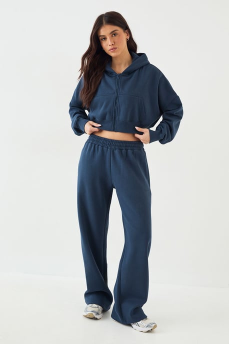DSGN Studio Boxy Crop Zip Through Hoodie - Image 3