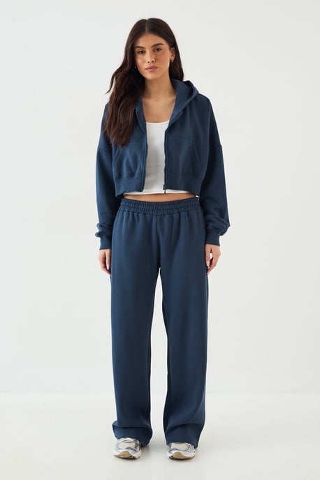 DSGN Studio Boxy Crop Zip Through Hoodie - Image 5