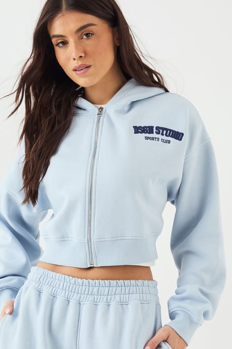 DSGN Studio Applique Boxy Crop Hoodie - Image 4