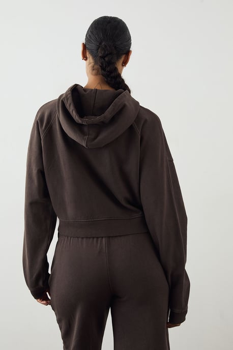 DSGN Studio Premium Heavyweight Washed Boxy Zip Through Hoodie - Image 2