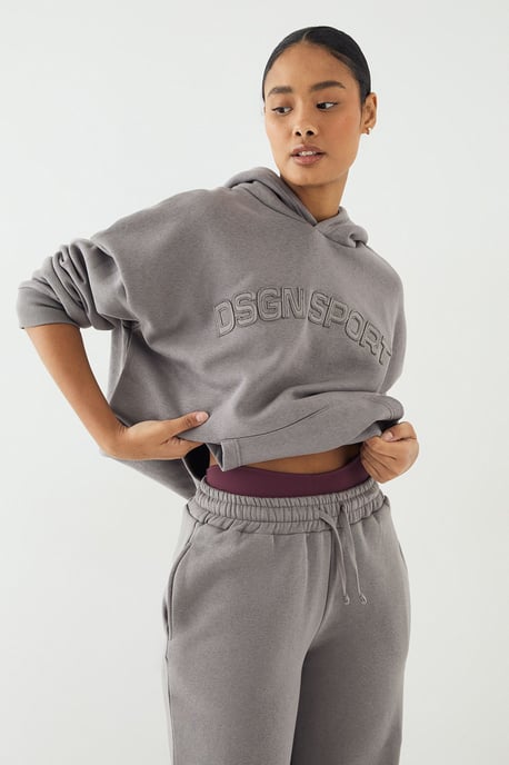 DSGN Studio Self Fabric Applique Oversized Hoodie - Image 1