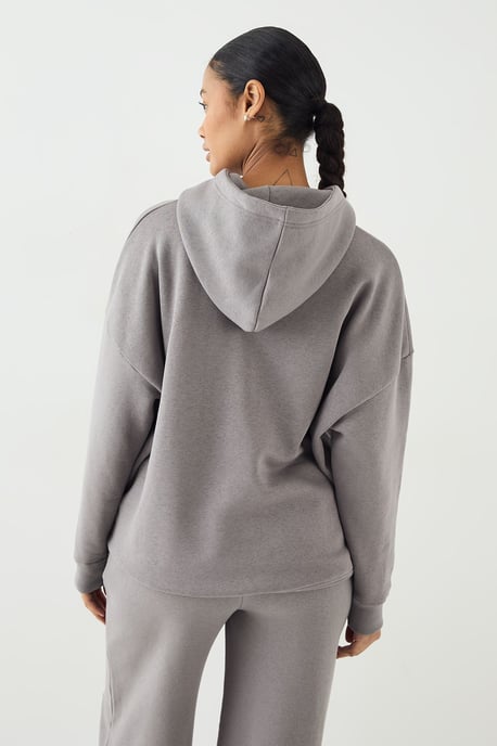 DSGN Studio Self Fabric Applique Oversized Hoodie - Image 2