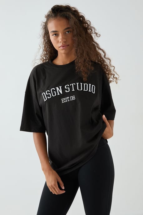 DSGN Studio Applique Oversized T-shirt - Image 4