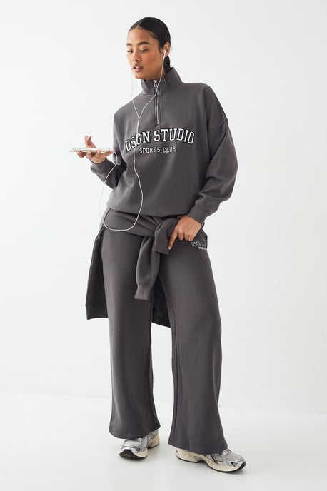 Petite DSGN Studio Applique Straight Leg Jogger - Image 1