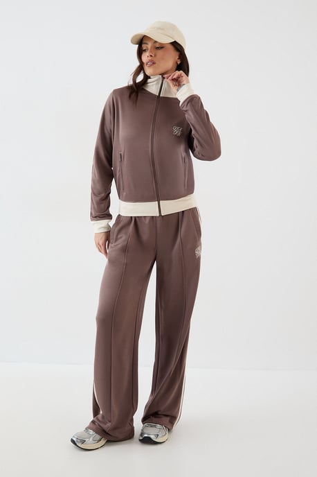 DSGN Studio Tricot Contrast Zip Through Track Jacket - Image 3