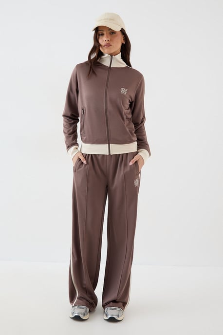 DSGN Studio Tricot Contrast Zip Through Track Jacket - Image 5
