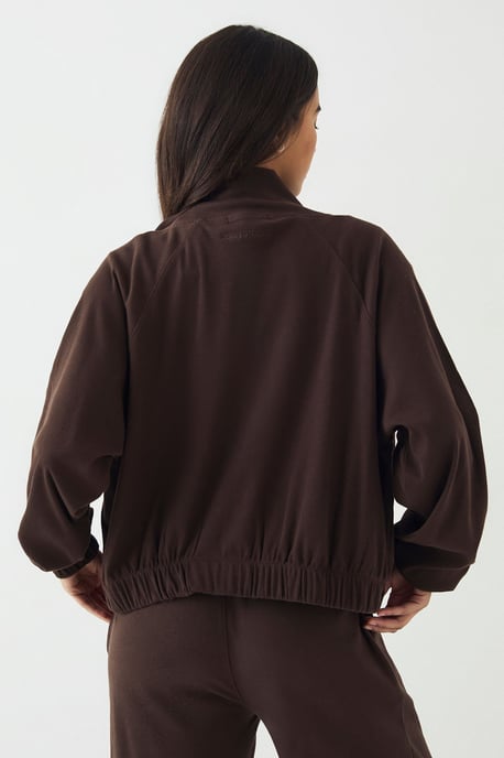DSGN Studio Rib Zip Through Funnel Neck Bomber - Image 2