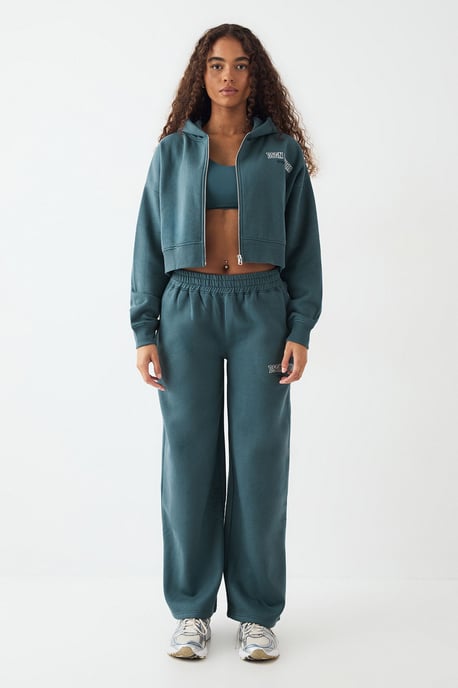 DSGN Studio Boxy Crop Zip Through Hoodie - Image 4