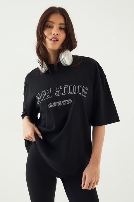 DSGN Studio Sports Club Heavyweight Oversized T-Shirt - Image 1