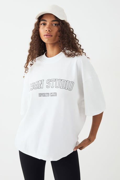 DSGN Studio Sports Club Heavyweight Oversized T-Shirt - Image 1