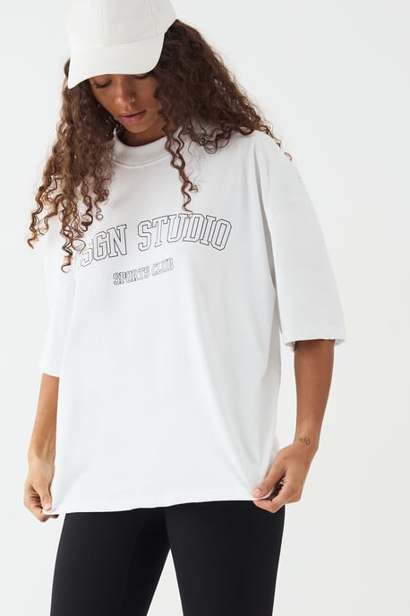 DSGN Studio Sports Club Heavyweight Oversized T-Shirt - Image 3