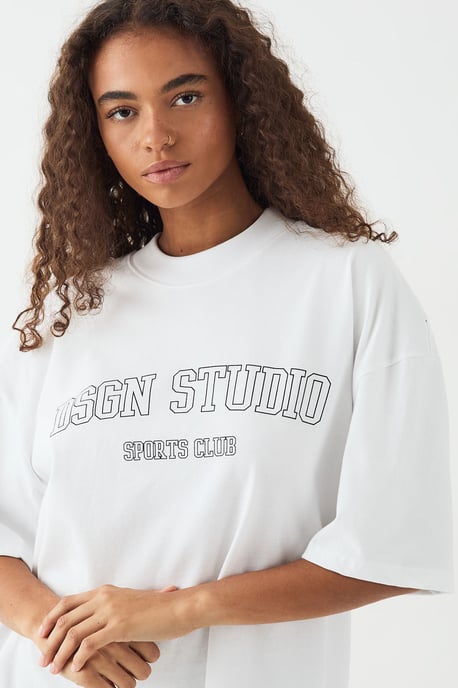 DSGN Studio Sports Club Heavyweight Oversized T-Shirt - Image 4