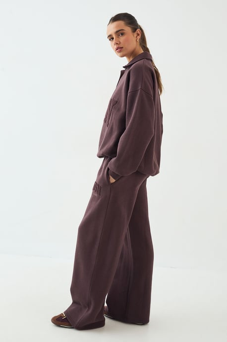 DSGN Studio Towelling Applique Straight Leg Jogger - Image 3