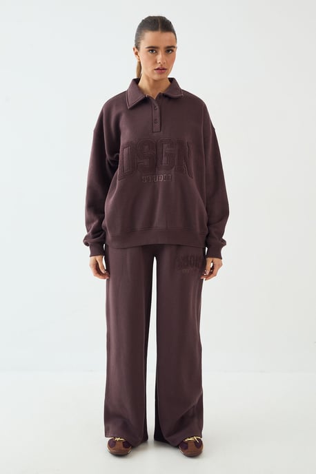 DSGN Studio Towelling Applique Straight Leg Jogger - Image 5