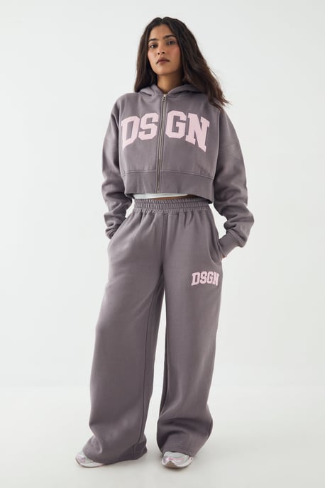 DSGN Studio Cord Applique Straight Leg Jogger - Image 1